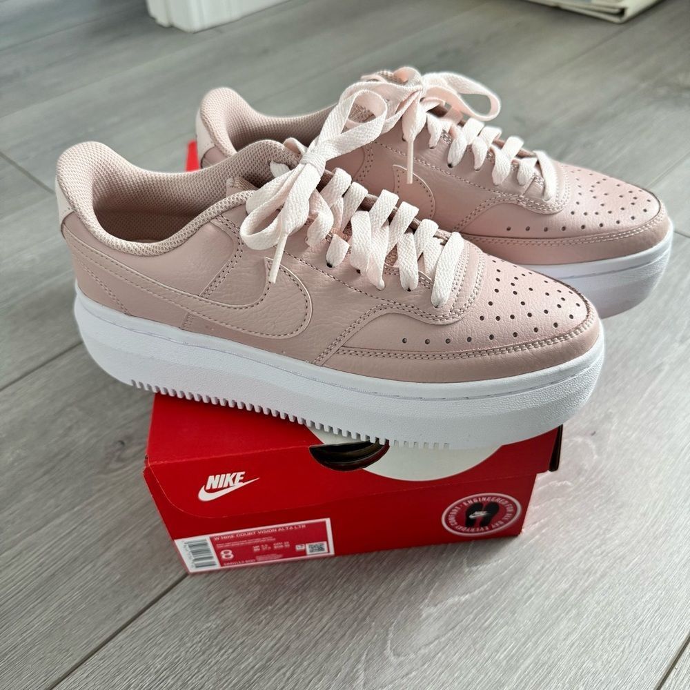 Nike Women's Court Vision Alta LTR Pink Oxford